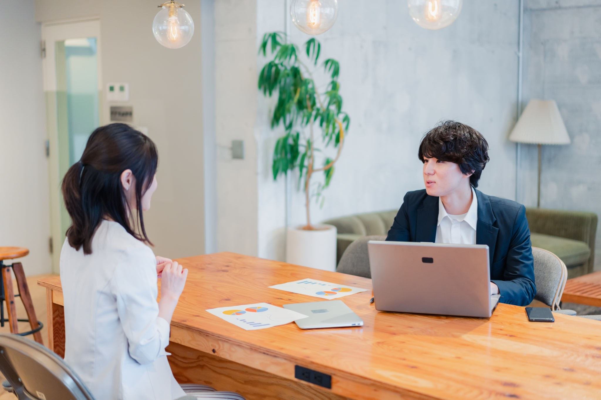 無料診断の面談イメージ